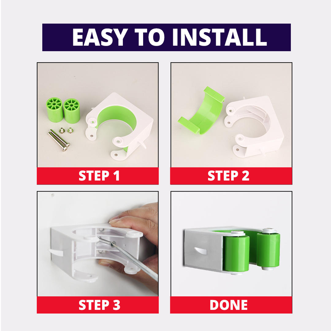 Space Saving Bike Wall Mount with Helmet Hanger