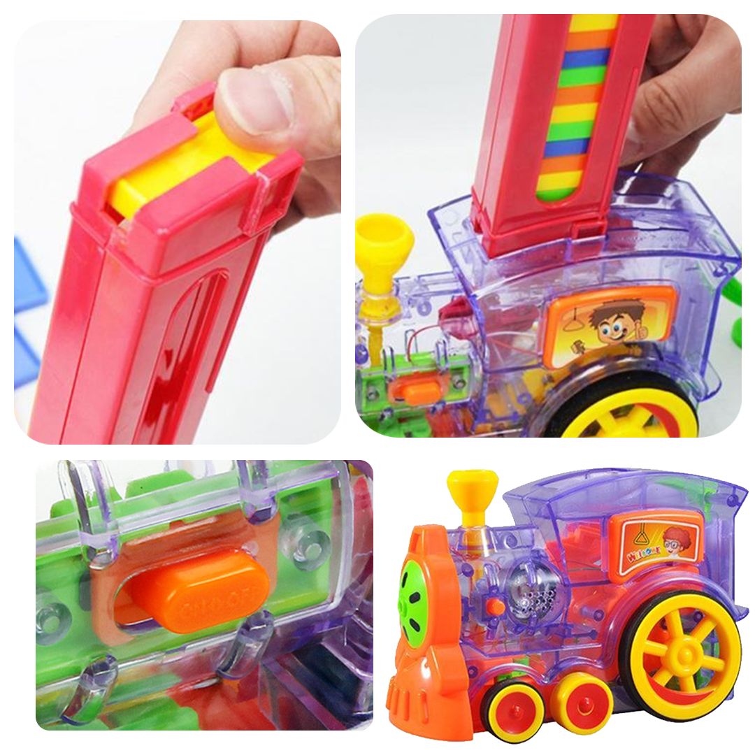 Stack ‘em Automatic Domino Block Train