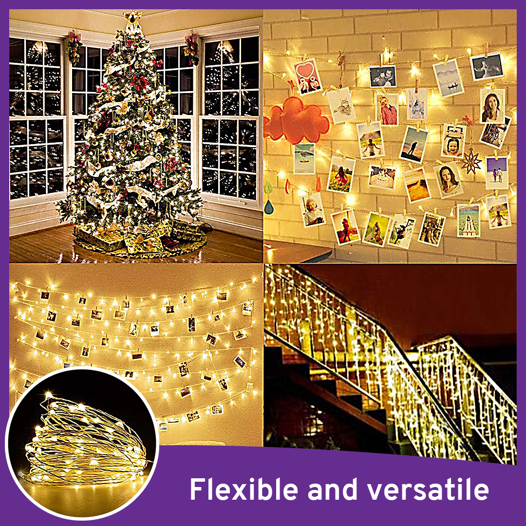 LED  Outdoor & Indoor Photoclip String Lights