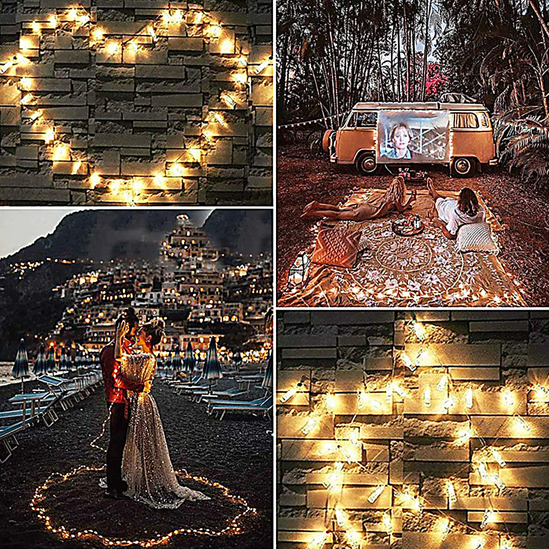 LED  Outdoor & Indoor Photoclip String Lights