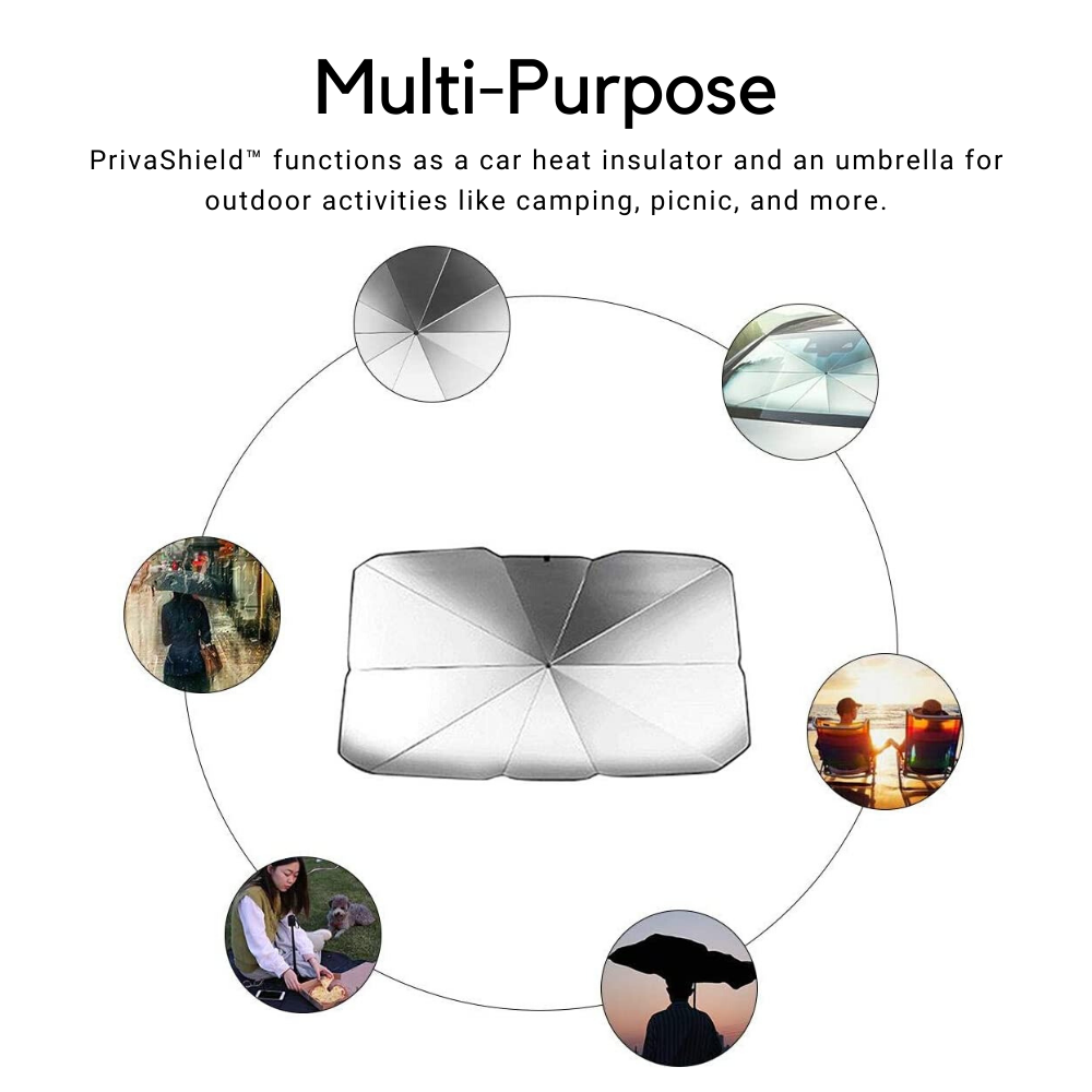 PrivaShield™ Car Windshield Umbrella