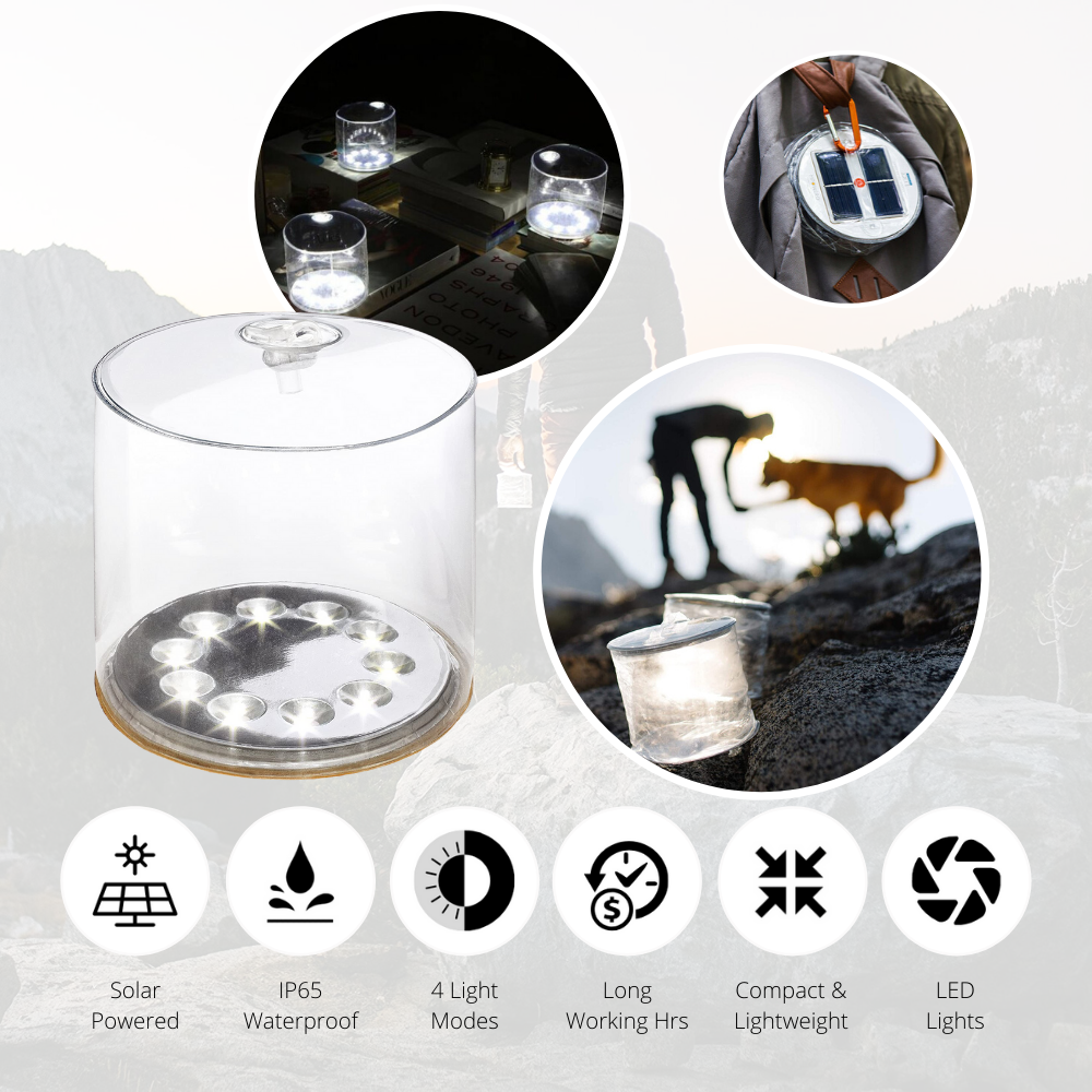 EZ-Bright™ Inflatable Outdoor Solar Lantern