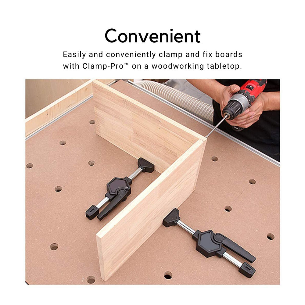 Clamp-Pro™ Woodworking Fast & Easy Clip Clamp