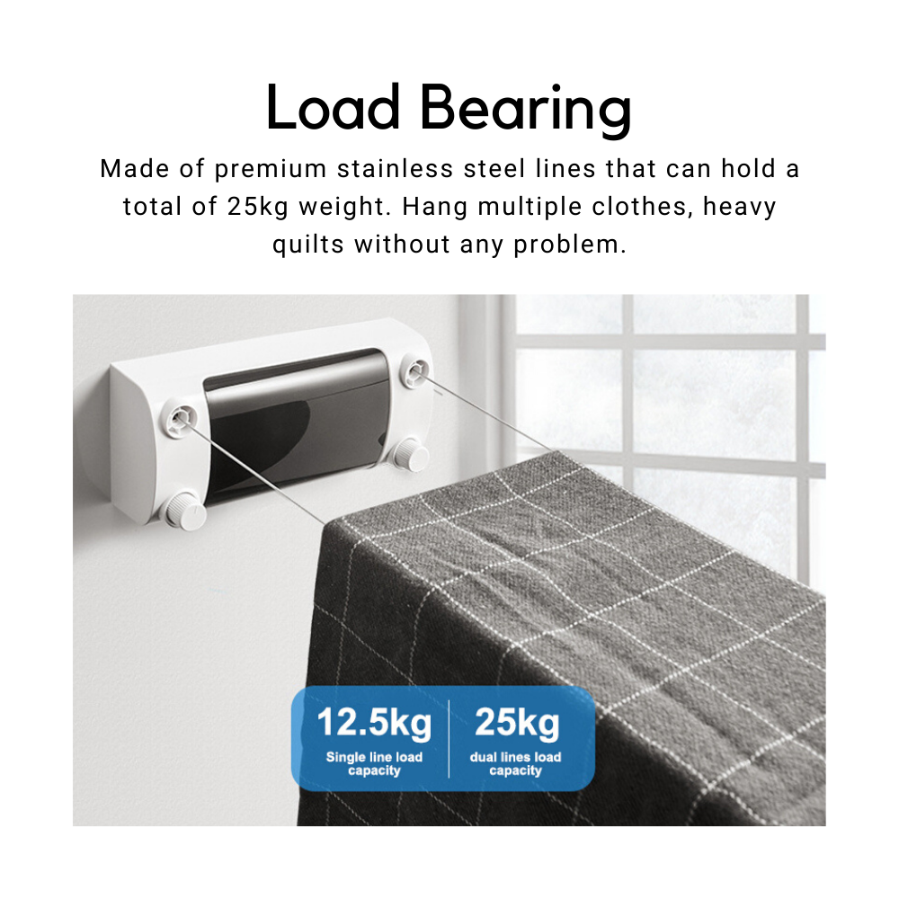 Retractable Clothes Line Dryer