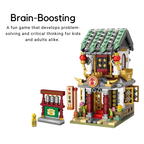 Asian-Themed Assembled Building Blocks