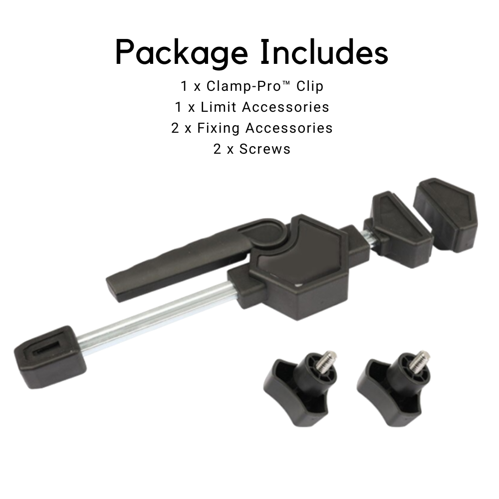 Clamp-Pro™ Woodworking Fast & Easy Clip Clamp