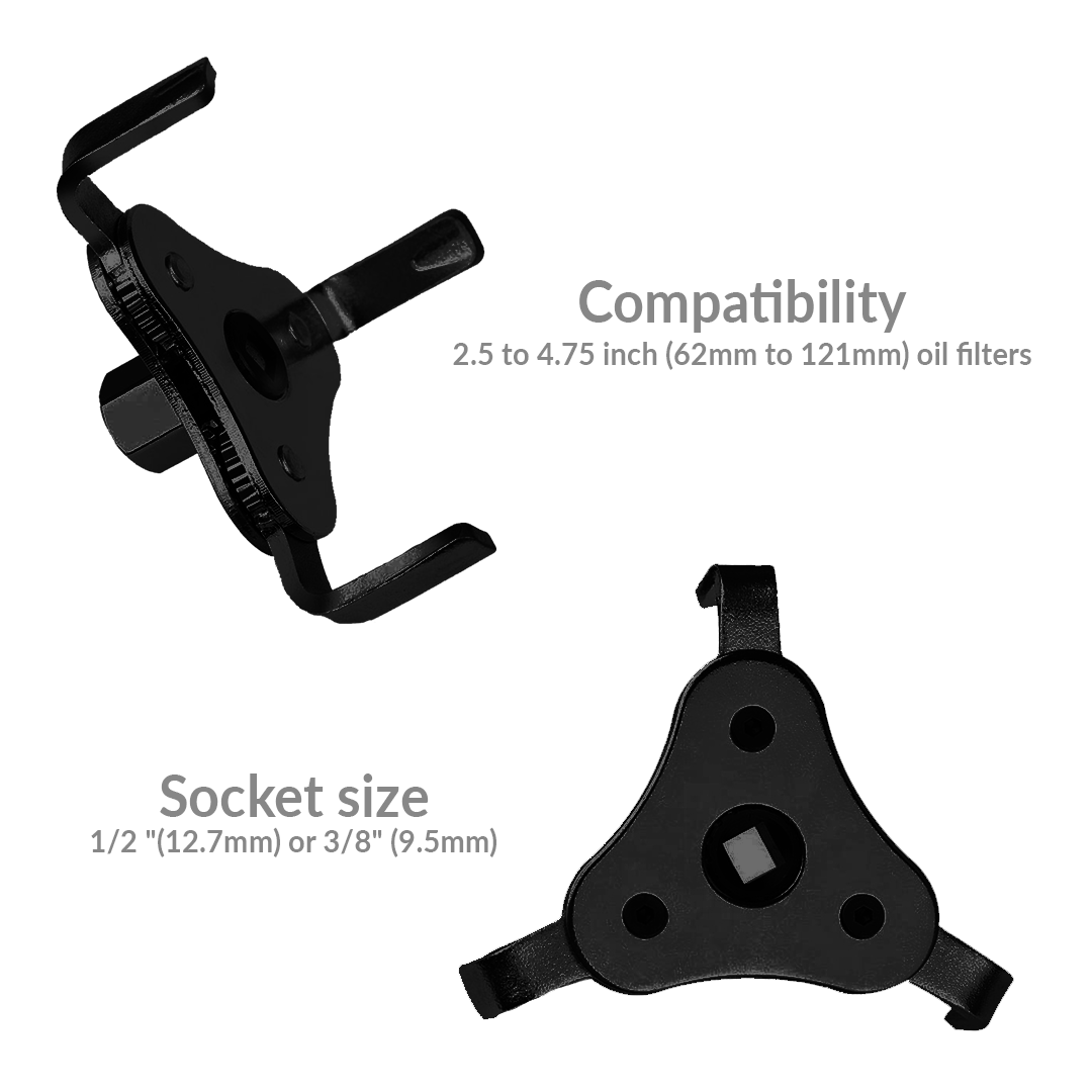 Universal Adjustable Oil Filter Wrench