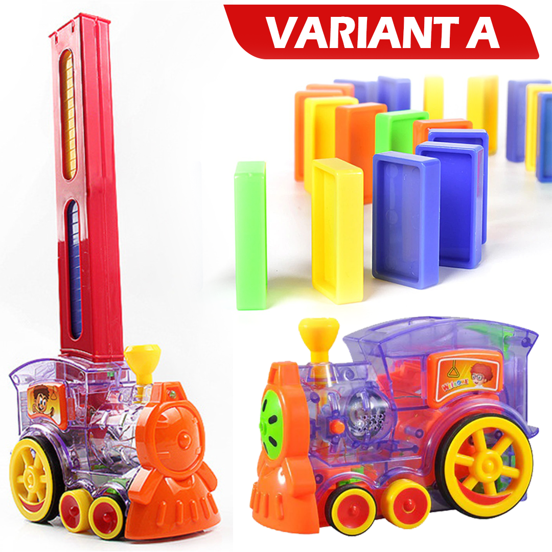 Stack ‘em Automatic Domino Block Train