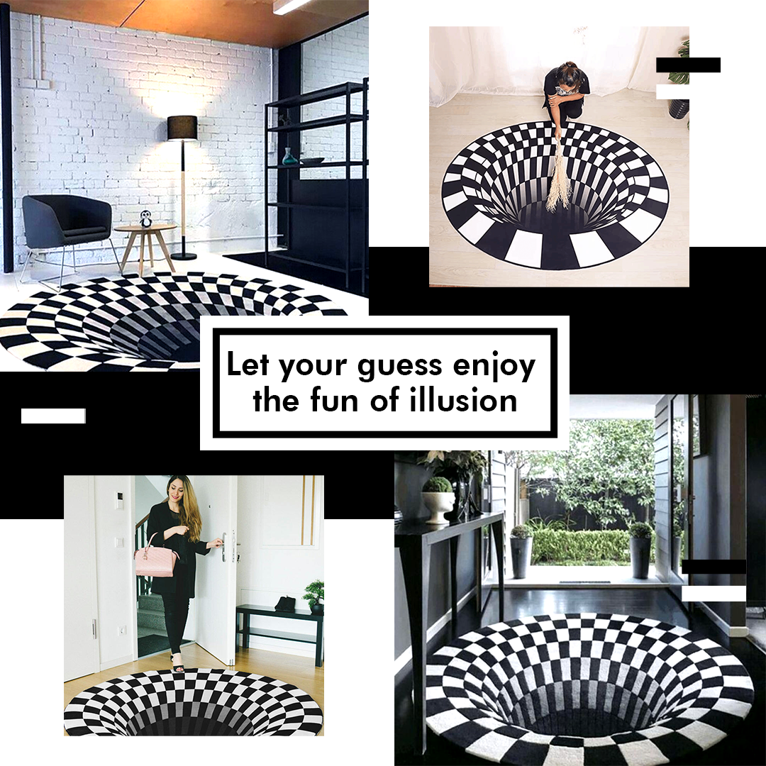 Vortex 3D Illusion Rug Carpet