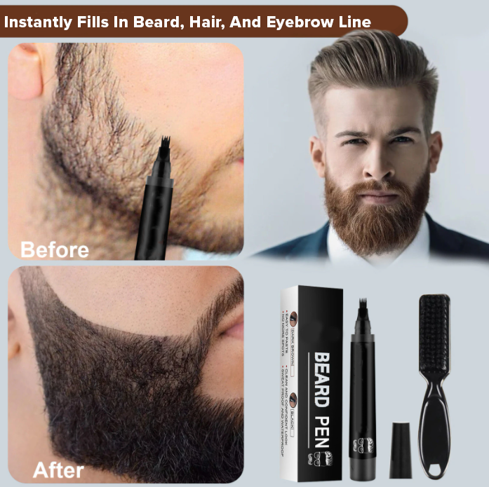 Waterproof Beard Filling Pen Kit