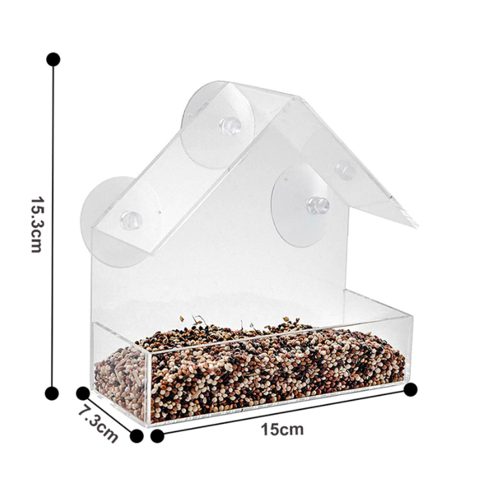 Mountable Clear Bird House