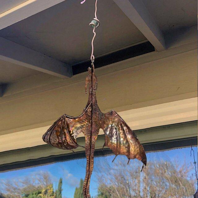 Copper Dragon Wind Catcher (Handmade)