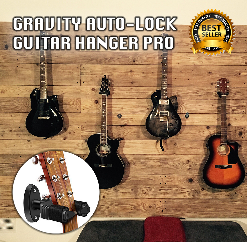 Gravity Auto Lock Guitar Hanger Pro™