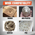 Wood Carving + Engraving Drill Bit Set