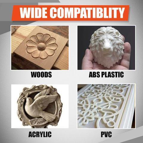 Wood Carving + Engraving Drill Bit Set