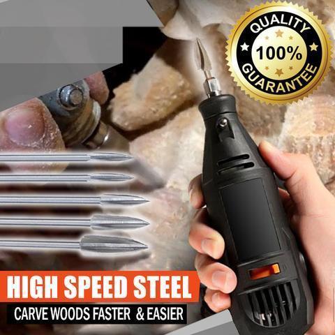 Wood Carving + Engraving Drill Bit Set