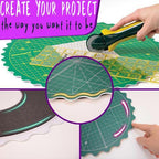 Self-Healing Circle Rotating Cutting Mat