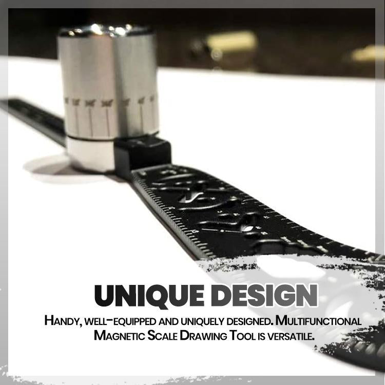 Multifunctional Magnetic Scale Drawing Tool
