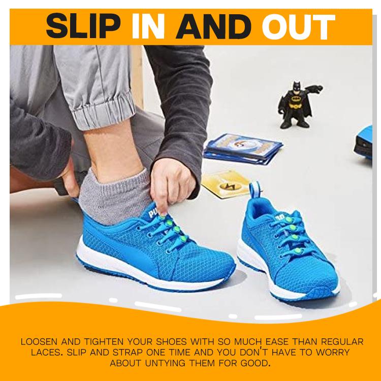 No Tie Round Elastic Shoelaces