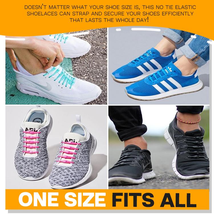 No Tie Round Elastic Shoelaces