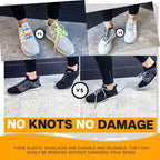No Tie Round Elastic Shoelaces