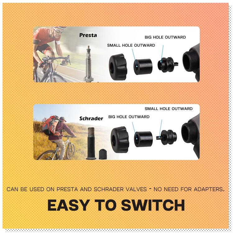 High-Pressure Bike Pump with Barometer