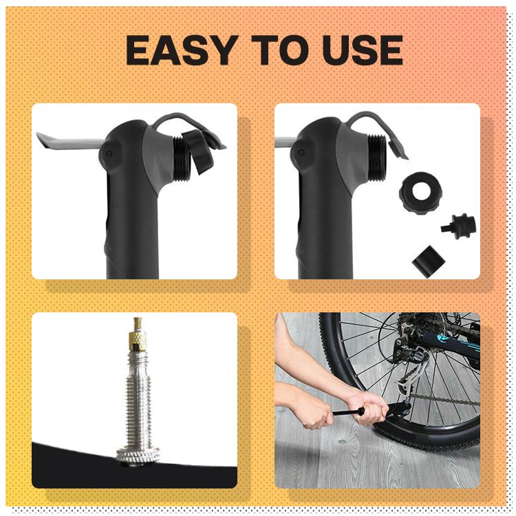 High-Pressure Bike Pump with Barometer