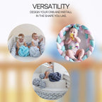 Braided Baby Crib Bumper