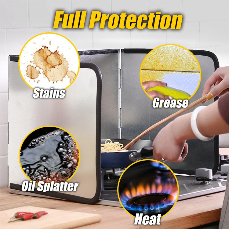 KitchenWise Foldable Anti Splatter Oil Shield
