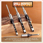 Square Hole Chisel Drill Bit