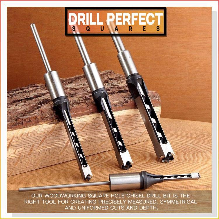 Square Hole Chisel Drill Bit