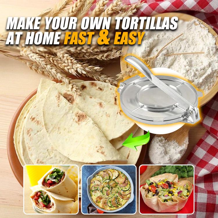 FastCook Stainless Steel Tortilla Press