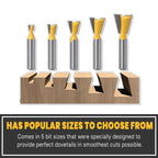 Carbide Dovetail Router Bit Set (5pcs/set)
