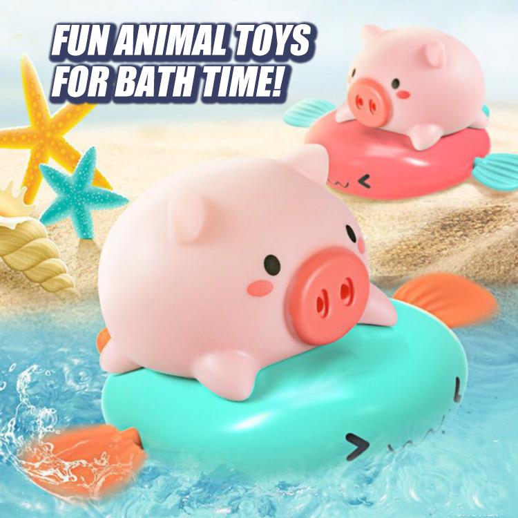 Cutesy Animal Clockwork Bath Toys