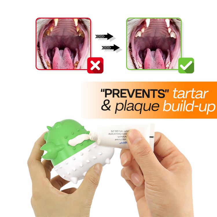 Puffer Cat Toothbrush and Catnip Toy