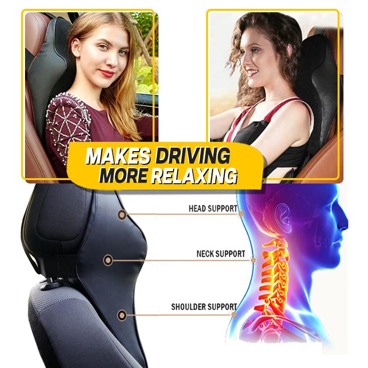 Car Seat Headrest and Neck Cushion