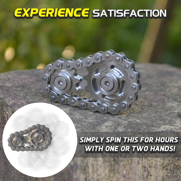 FlyWheel Sprocket Chain Fidget Spinner