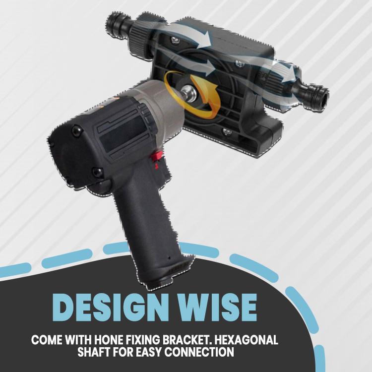 Drill-Powered Self Priming Miniature Pump