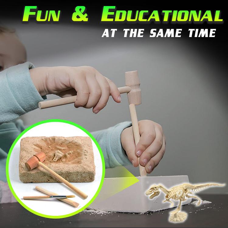 SidePlay Glowing Dino Excavation Kit