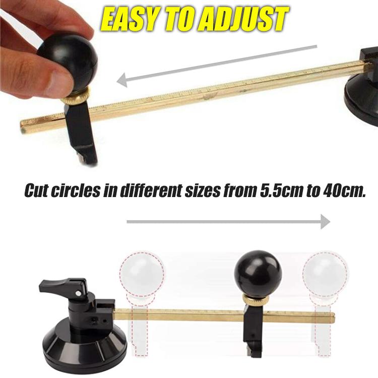 Home Cutz Adjustable Circular Glass Cutter