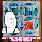 GCrafty Sewing and Quilting Cutter Rulers Set