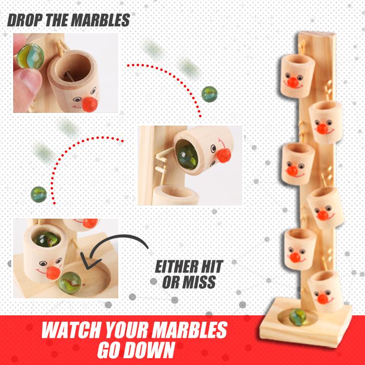 MarbleFun! Clown Wooden Tree Track
