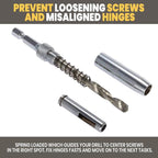 Self Centering Hinge Drill Bit