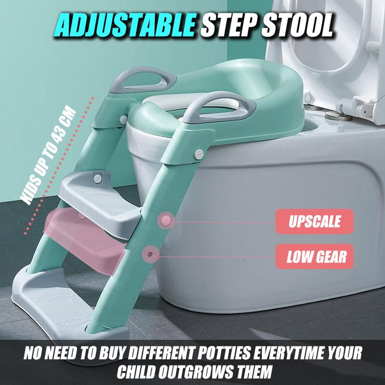 Blue Jazz Potty Training Seat With Step Stool