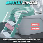 Blue Jazz Potty Training Seat With Step Stool