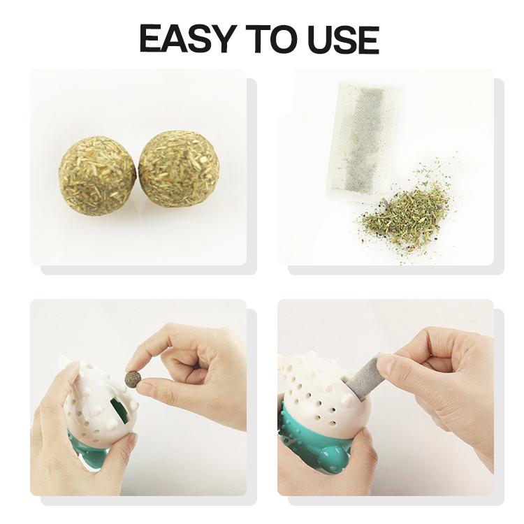 Puffer Cat Toothbrush and Catnip Toy