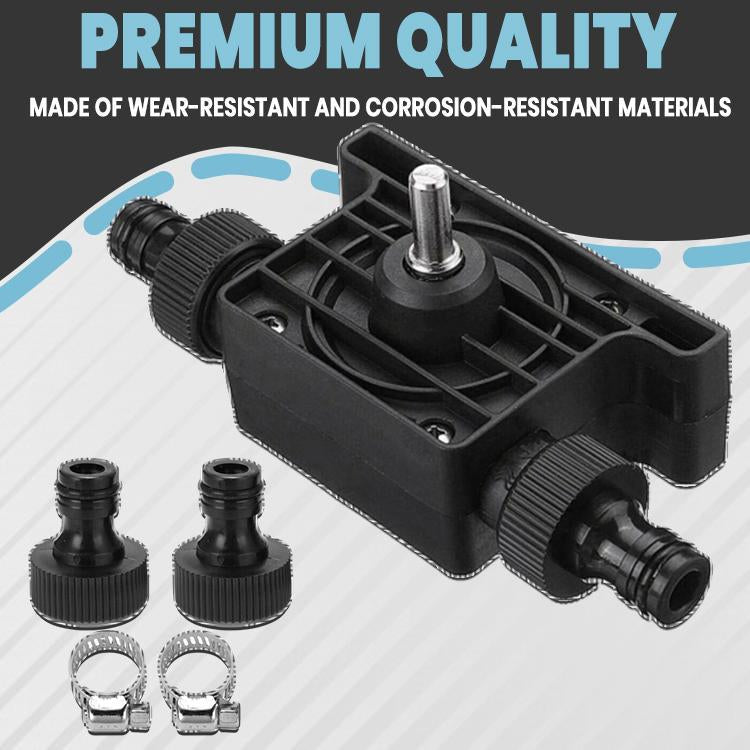 Drill-Powered Self Priming Miniature Pump
