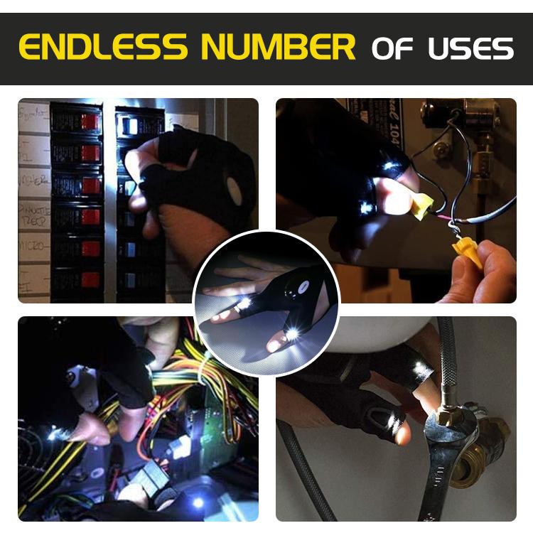 GloveOn Outdoor LED Flashlight Glove