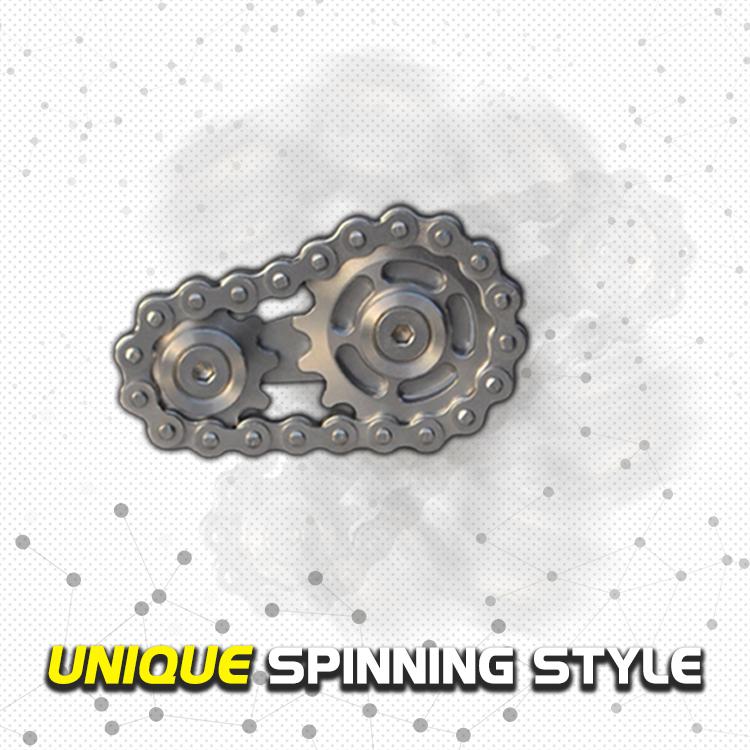 FlyWheel Sprocket Chain Fidget Spinner