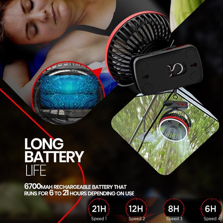 Clip-on Camping Fan™ LED Light